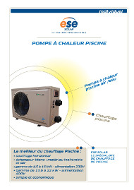 Documentation Pompe à chaleur piscine horizontale