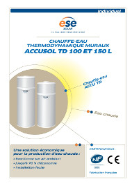 Documentation Accusol TD 100 et 150